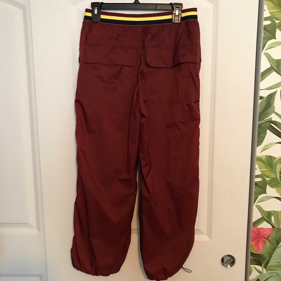 Free People Red Ripple Sport Pants XS parachute - Picture 3 of 7